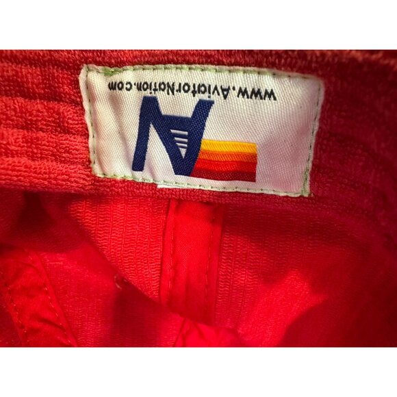 Aviator Nation vintage lightning bolt corduroy SnapBack-red hat‎ main image 4